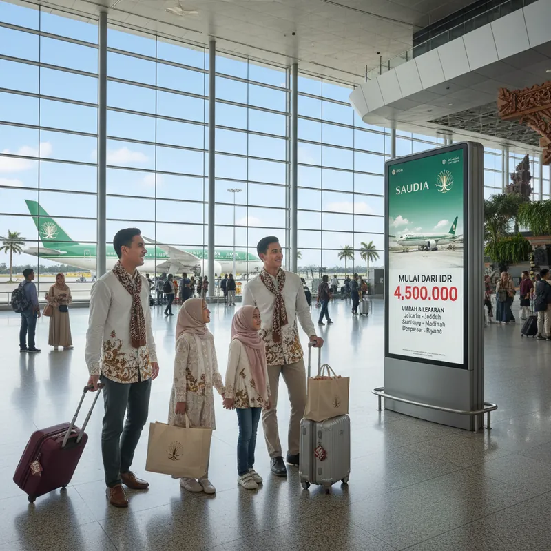 Saudia (SV) — Rute ex Indonesia, Bagasi Umrah, Layanan