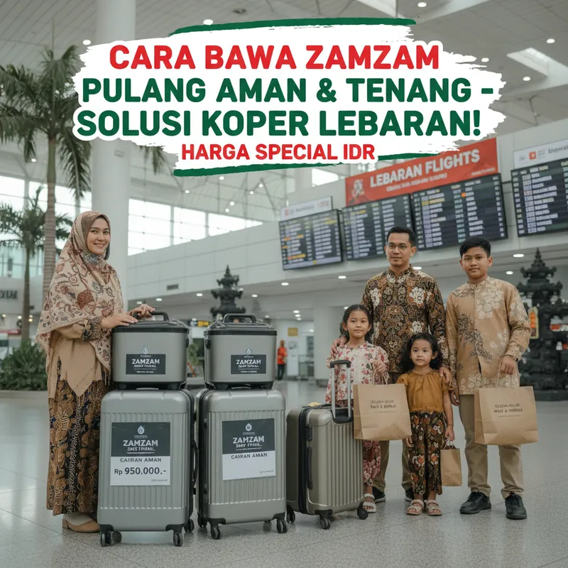 Cara Bawa Zamzam Pulang Umroh 2026: 7 Langkah Koper Anti-Pecah