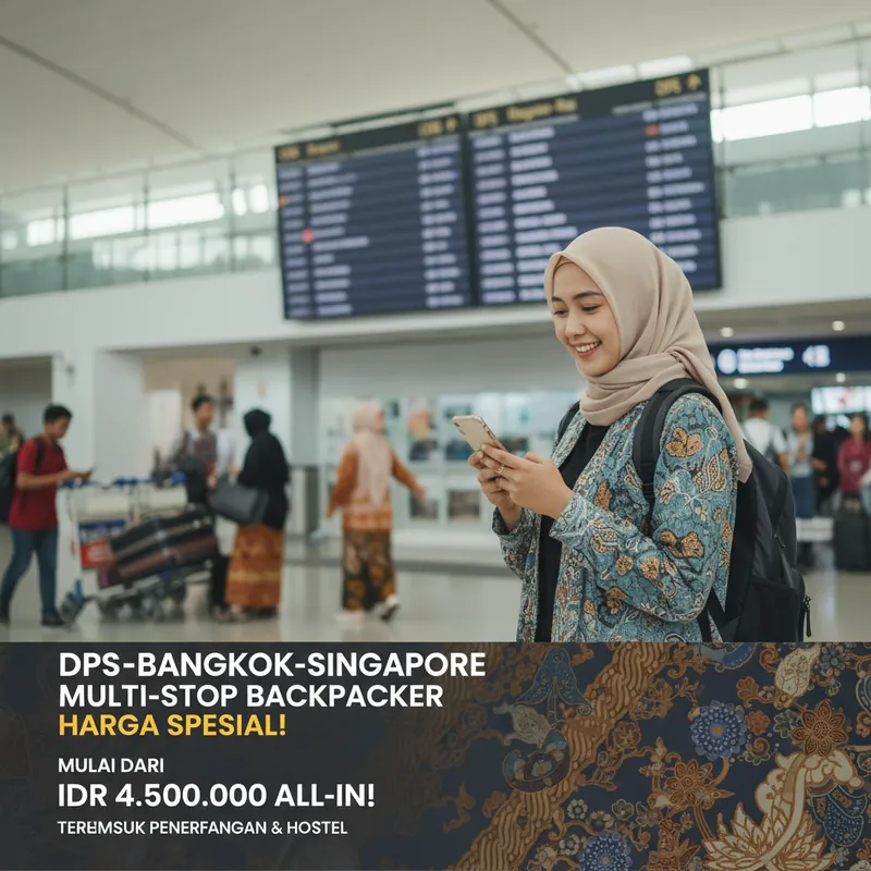DPS ke Bangkok & Singapore: Hack Tiket Backpacker (AirAsia Bundle