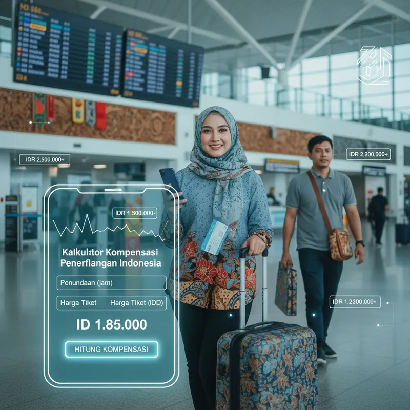 Kalkulator Kompensasi Penerbangan — Indonesia 2026