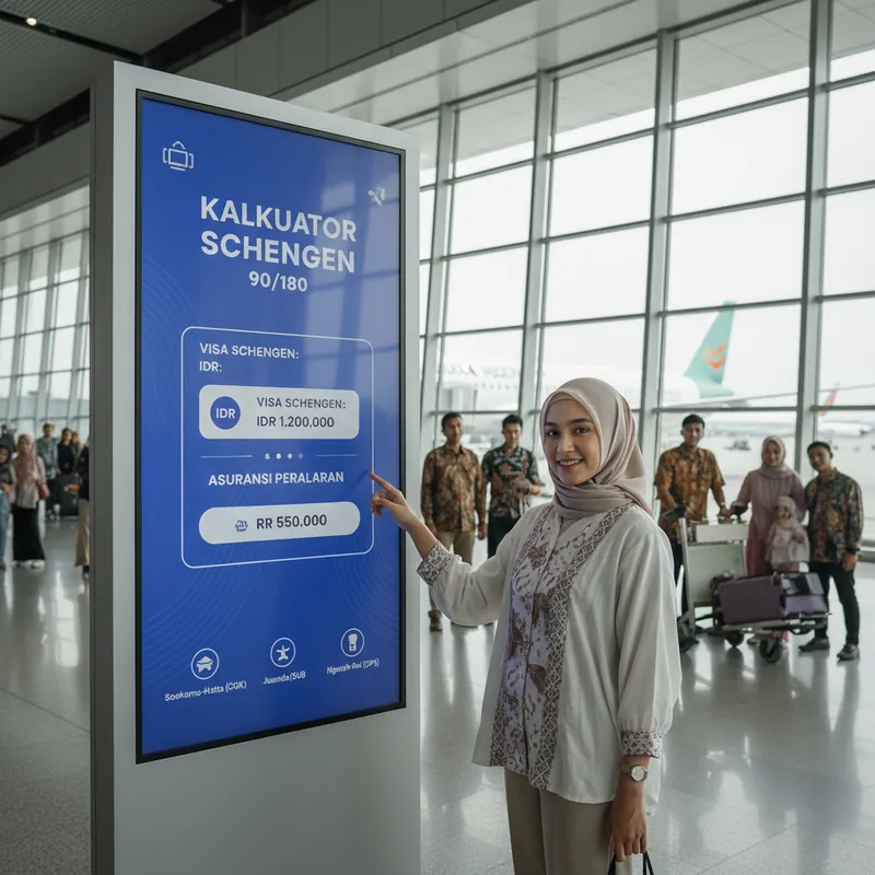 Kalkulator Schengen 90/180 — Paspor Indonesia 2026