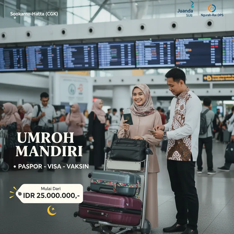 Umroh Mandiri 2026: 8 Langkah Paspor, e-Visa Saudi (Nusuk)