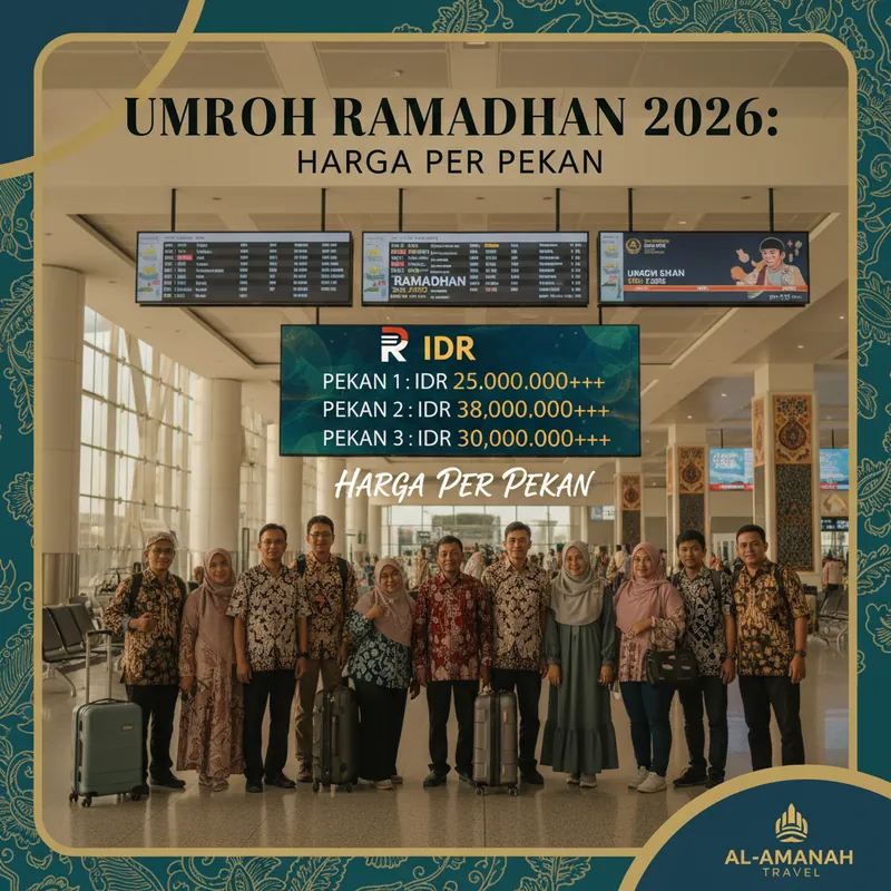 Harga Umroh Ramadhan 2026 Per Pekan